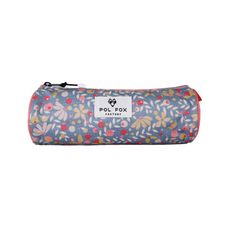 Trousse ronde Happy Jean - 1 compartiment - Bleu - Pol Fox