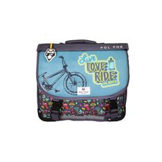 Cartable réversible 38 cm Rider - 2 compartiments - Vert - Pol Fox