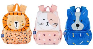 Petit sac borne souple - 1 compartiment oxford animals 3 decors assortis- Hamelin