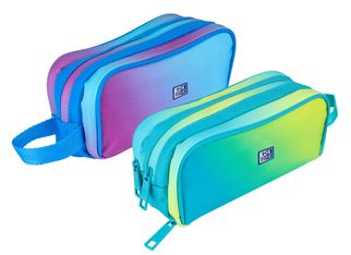 Fourre-tout rectangulaire 3 zip oxford gradient  2 coloris- Hamelin