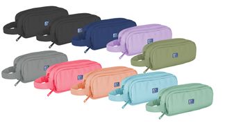 Fourre-tout rectangulaire 2 zips oxford b-smart 9 coloris- Hamelin