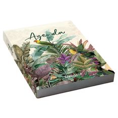Agenda scolaire journalier 12 x 17 cm - couverture souple - motif tropical