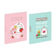 Chemise pelliculée à élastiques 3 rabats A4 MOLANG FRUITS