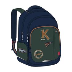 Kickers - Sac A Dos 2 Compartiments - Boy Classique