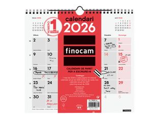 Calendari Neutre M de paret per escriure 2026 - Català