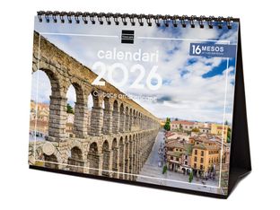 Finocam - Calendario - escritorio - 2026 - charming cities - un mes vista - S - 210 x 150 mm - fecha