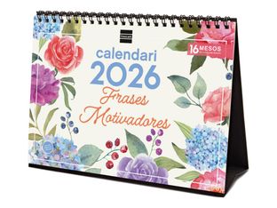 Finocam - Calendario - escritorio - 2026 - motivational phrases - un mes vista - S - 210 x 150 mm - fecha
