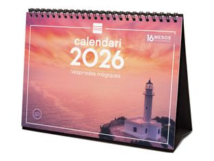 Finocam - Calendario - escritorio - 2026 - magical sunsets - un mes vista - S - 210 x 150 mm - fecha