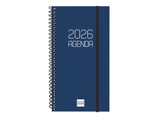 Agenda anual espiral Basics Opaque E9 SVH 2026 Blau - Català