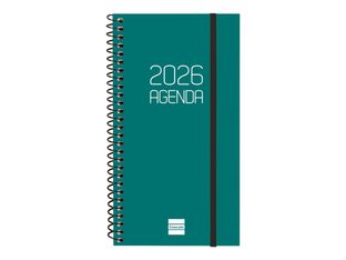 Agenda anual espiral Basics Opaque E9 SVH 2026 Verd - Català