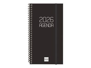 Agenda anual espiral Basics Opaque E9 SVH 2026 Negre - Català