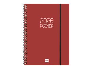 Agenda anual espiral Basics Opaque E10 SVH 2026 Bordeus - Català