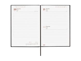 Finocam Dynamic Porto - Agenda - 2026 - día página - Y10 - 140 x 204 mm - negro - cartón recubierto con película