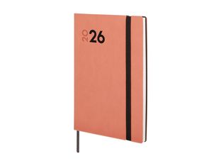 Finocam Dynamic Mara - Agenda - 2026 - semana vista - Y4 - 120 x 170 mm - coral - poliuretano (PU)