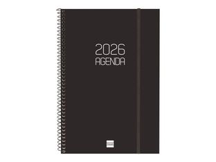 Agenda anual Basics Opaque E11 SVV 2026 Negre - Català