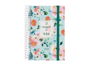 Finocam Design Collection - Agenda - 2026 - día página - encuadernado espiral - E5 - 117 x 181 mm - el moment és ara - polipropileno (PP)