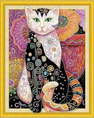 Graine Creative - Portrait chat peinture au diamant - kit