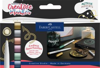 Set Gofa Creative Marker 1.5 set x 6, Metallic Moments