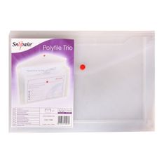 Snopake - Chemise trieur polyfile trio - A4+ - transparente