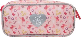 Trousse rectangulaire Bella Sara - 2 compartiments - Rose - Kid'Abord