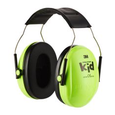 3M Peltor kid - Casque anti-bruit pour enfant -  vert fluo/noir