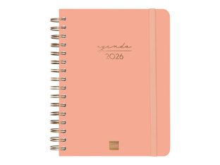 Agenda anual espiral Trendy Alma E10 1DP Coral - Català