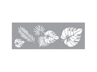 Graine Creative - Pochoir artisanal - tropical - 15 x 40 cm