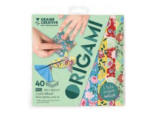 Graine Creative Origami - Pochette 40 feuilles - Carpe Koï - couleurs vives