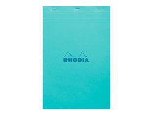 RHODIA - Bloc note - A4 Plus (210 x 318 mm) - 80 feuilles - petits carreaux - couvertures aux couleurs assorties