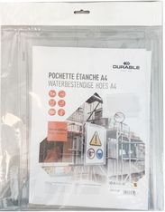 Durable - Pochette porte étiquette - fixation magnétique - 100x38 mm - transparente