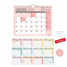 Calendari de paret Classic MED 31x24cm 2026 - Català 