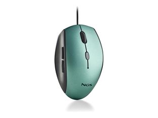 NGS Moth - Souris filaire ergonomique silencieuse - 5 boutons - glacé