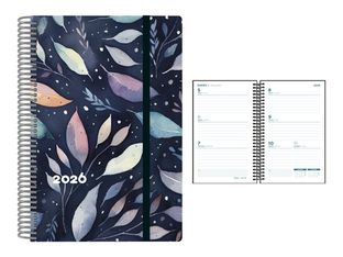 Senfort autumn - Agenda - 2026 - vista de la semana - encuadernado espiral - 135 x 210 mm - polipropileno (PP)