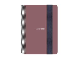 Senfort Foam - Agenda - 2026 - vista de la semana - encuadernado espiral - 160 x 235 mm - Siena - polipropileno (PP)