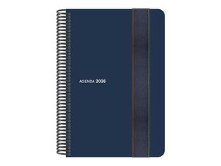Senfort Foam - Agenda - 2026 - página de día - encuadernado espiral - 135 x 210 mm - azul - polipropileno (PP)