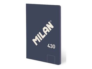 Milan 430 Since 1918 - Cuaderno - encolado - A6 (105 x 148 mm) - 48 hojas / 96 páginas - liso - azul - cartón