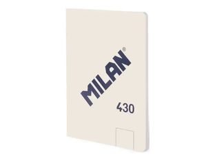 Milan 430 Since 1918 - Cuaderno - encolado - A6 (105 x 148 mm) - 48 hojas / 96 páginas - papel blanco - liso - cubierta beige - cartón