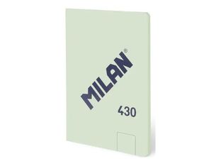 Milan 430 Since 1918 - Cuaderno - encolado - A6 (105 x 148 mm) - 48 hojas / 96 páginas - liso - verde - cartón