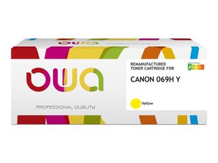 Cartouche laser remanufacturée Canon 069H - jaune - Owa