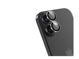 Force - Protecteur d'objectif pour iPhone 16 Pro, 17 - couleur de cadre noir 