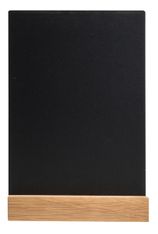 Support en ardoire verticale avec socle en bois - A5 - 148x52x210 mm