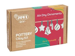 JOVI DIY Christmas Edition - Kit de arcilla para modelar cerámica - 24 piezas