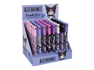 CoolPack Slim Kuromi - Stylo à bille - kuromi - non permanent - bleu - 0.5 mm - avec gomme (pack de 48)