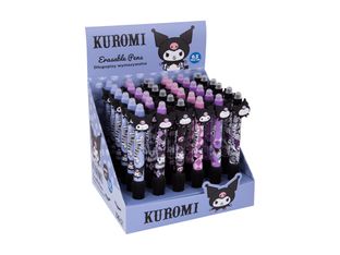 CoolPack Click Kuromi - Stylo à bille - kuromi - non permanent - bleu - 0.5 mm - avec gomme (pack de 36)