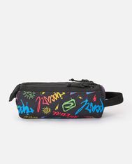 RIP CURL – Trousse Multicolor – 2 compartiments – 21 × 8 × 8 cm