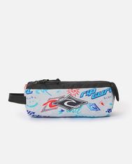 RIP CURL – Trousse Light Grey – 2 compartiments – 21 × 8 × 8 cm