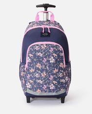 RIP CURL – Sac à dos à roulettes Navy Pink – 2 compartiments – 49 × 32 × 22 cm