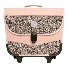 Cartable à roulettes scolaire Léo - 38 cm - 2 compratiments - wild - Biopic
