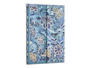 Paperblanks Blue Willow - Cahier de notes - reliure cousue et collée - mini - 95 x 140 mm - 176 pages - ligné - bleu