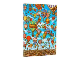 Paperblanks Flexis Pierre the Maze Detective - Cahier de notes - reliure cousue et collée - mini - 90 x 140 mm - 208 pages - ligné - balloon festival - multicolore